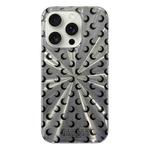 For iPhone 15 Pro Fireworks Moon Pattern Double-layer Acrylic+TPU Shockproof Phone Case(Moon)