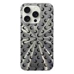 For iPhone 13 Pro Max Fireworks Moon Pattern Double-layer Acrylic+TPU Shockproof Phone Case(Moon)