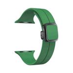 For Apple Watch SE 2022 40mm Magnetic Square Buckle Silicone Watch Band(Alfalfa)