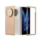 For vivo X Fold3 PC Frosted Texture Diamond Paint Shockproof Phone Case(Gold)