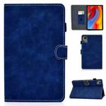 For Lenovo Tab M11 / Xiaoxin Pad 11 2024 Stitching Cowhide Texture Smart Leather Tablet Case(Blue)