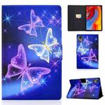 For Lenovo Tab M11 / Xiaoxin Pad 11 2024 Electric Pressed Colored Drawing Smart Leather Tablet Case(Starry Sky Butterfly)