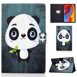 For Lenovo Tab M11 / Xiaoxin Pad 11 2024 Electric Pressed Colored Drawing Smart Leather Tablet Case(Panda)