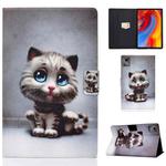 For Lenovo Tab M11 / Xiaoxin Pad 11 2024 Electric Pressed Colored Drawing Smart Leather Tablet Case(Cat)