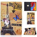 For Lenovo Tab M11 / Xiaoxin Pad 11 2024 Electric Pressed Colored Drawing Smart Leather Tablet Case(Eiffel Tower)