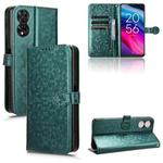 For TCL 50SE Honeycomb Dot Texture Leather Phone Case(Green)