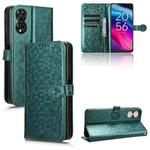 For TCL 505 Honeycomb Dot Texture Leather Phone Case(Green)