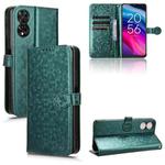 For TCL 50 5G Honeycomb Dot Texture Leather Phone Case(Green)