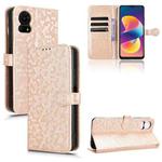 For TCL 50 LE 4G Honeycomb Dot Texture Leather Phone Case(Gold)