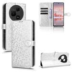 For TCL 60 NxtPaper Honeycomb Dot Texture Leather Phone Case(Silver)