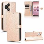 For TCL 60 SE NxtPaper 5G Honeycomb Dot Texture Leather Phone Case(Gold)
