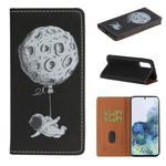 For Huawei Y5p Pure Color Painting Horizontal Flip Leather Case with Card Slot & Holder(Starman)