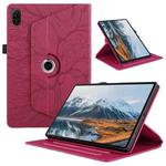 For Honor Pad X8a Tree Life Embossed Rotation Leather Tablet Case(Red)
