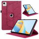 For Honor Pad X9a / X9 Pro Tree Life Embossed Rotation Leather Tablet Case(Red)