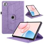 For Honor Pad 10 Tree Life Embossed Rotation Leather Tablet Case(Purple)