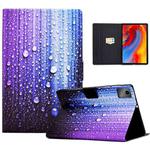 For Lenovo Tab M11 / Xiaoxin Pad 11 2024 Electric Pressed Colored Drawing Smart Leather Tablet Case(Water Droplets)