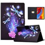 For Lenovo Tab M11 / Xiaoxin Pad 11 2024 Electric Pressed Colored Drawing Smart Leather Tablet Case(Butterfly)