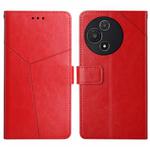 For TCL 60 5G Y-shaped Pattern Flip Leather Phone Case(Red)