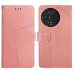 For TCL 60 5G Y-shaped Pattern Flip Leather Phone Case(Pink)