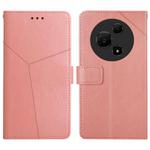 For TCL 60 NxtPaper 4G Y-shaped Pattern Flip Leather Phone Case(Pink)
