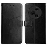 For TCL 60 SE / 605 Y-shaped Pattern Flip Leather Phone Case(Black)