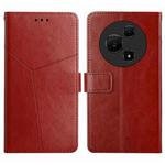 For TCL 60 SE / 605 Y-shaped Pattern Flip Leather Phone Case(Brown)