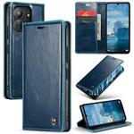 For Xiaomi Redmi 13C CaseMe 003 Crazy Horse Texture Flip Leather Phone Case(Blue Green)