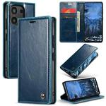 For Xiaomi Redmi Note 13 4G CaseMe 003 Crazy Horse Texture Flip Leather Phone Case(Blue Green)