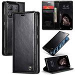 For Xiaomi Redmi Note 13 5G CaseMe 003 Crazy Horse Texture Flip Leather Phone Case(Black)