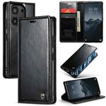 For Xiaomi Redmi Note 13 Pro 4G CaseMe 003 Crazy Horse Texture Flip Leather Phone Case(Black)