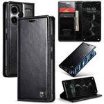 For Xiaomi Redmi Note 13 Pro+ 5G CaseMe 003 Crazy Horse Texture Flip Leather Phone Case(Black)