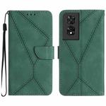 For TCL 50 SE/40 NxtPaper 4G Stitching Embossed Leather Phone Case(Green)
