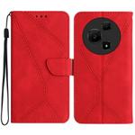 For TCL 60 NxtPaper 4G Stitching Embossed Leather Phone Case(Red)