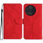 For TCL 60 5G Stitching Embossed Leather Phone Case(Red)