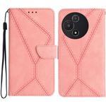 For TCL 60 5G Stitching Embossed Leather Phone Case(Pink)