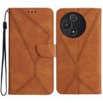 For TCL 60 5G Stitching Embossed Leather Phone Case(Brown)