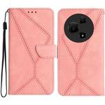For TCL 60 SE / 605 Stitching Embossed Leather Phone Case(Pink)
