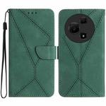 For TCL 60 SE / 605 Stitching Embossed Leather Phone Case(Green)