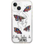 For iPhone 14 Plus Colorful Painting TPU + PC Phone Case(Butterflies)