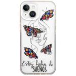For iPhone 14 Colorful Painting TPU + PC Phone Case(Butterflies)