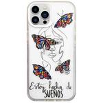 For iPhone 13 Pro Colorful Painting TPU + PC Phone Case(Butterflies)