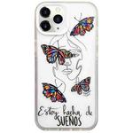 For iPhone 11 Pro Max Colorful Painting TPU + PC Phone Case(Butterflies)