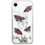 For iPhone XR Colorful Painting TPU + PC Phone Case(Butterflies)