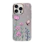 For iPhone 15 Pro Max Cooling Flash Feather TPU + PC Phone Case(Butterfly Flowers)