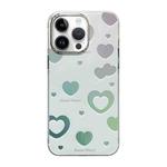 For iPhone 14 Pro Cooling Flash Feather TPU + PC Phone Case(Love Heart)