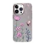 For iPhone 14 Pro Cooling Flash Feather TPU + PC Phone Case(Butterfly Flowers)