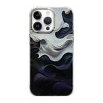 For iPhone 14 Pro Cooling Flash Feather TPU + PC Phone Case(Wave Ink)