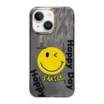 For iPhone 13 Cooling Flash Feather TPU + PC Phone Case(Big Smile)