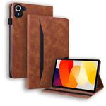 For Xiaomi Redmi Pad 8.8 2025 Splicing Shockproof Leather Tablet Case(Brown)