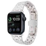 For Apple Watch SE 2022 44mm Double T Stainless Steel Watch Band(Starlight)